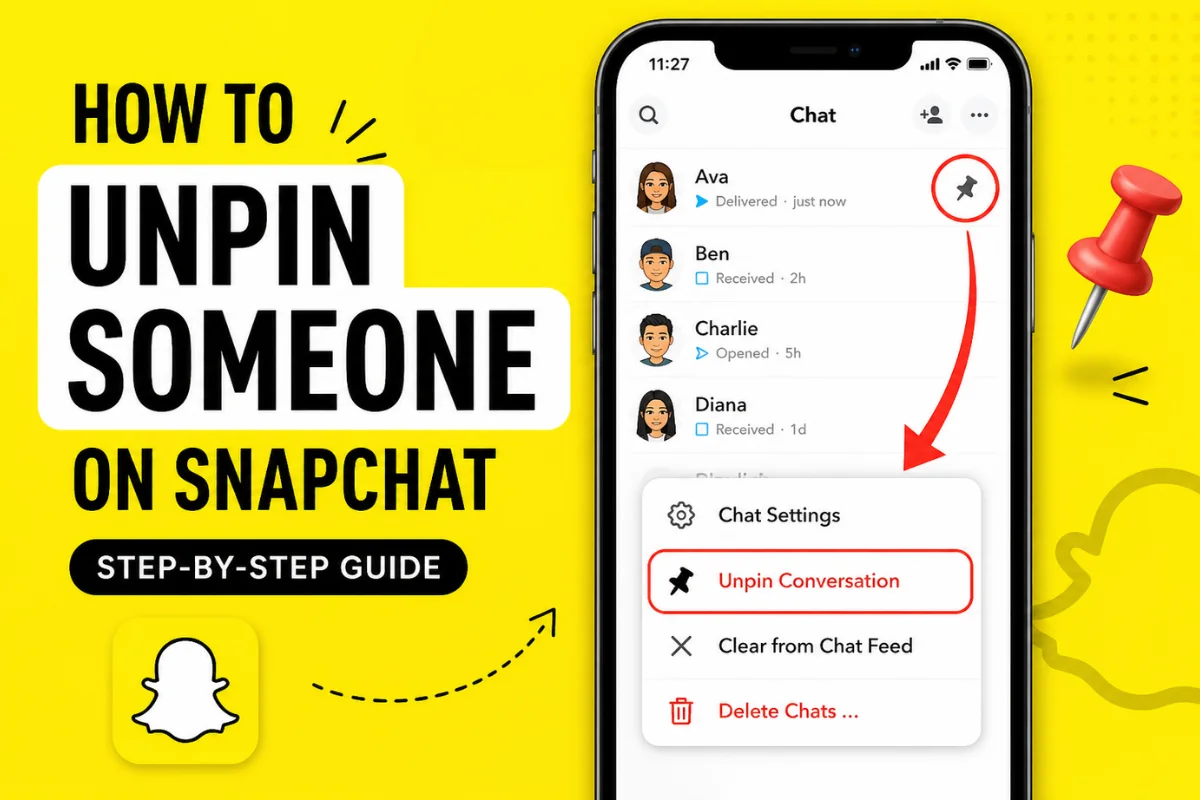 How to Unpin Someone on Snapchat