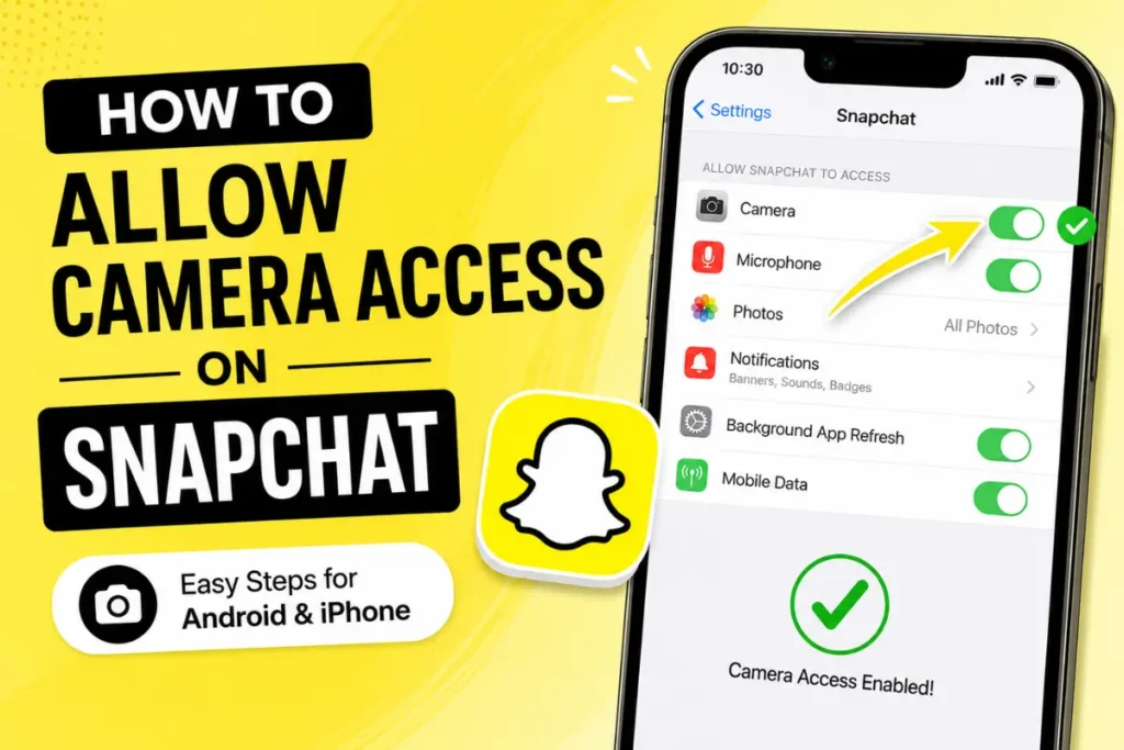 How to Allow Camera Access on Snapchat