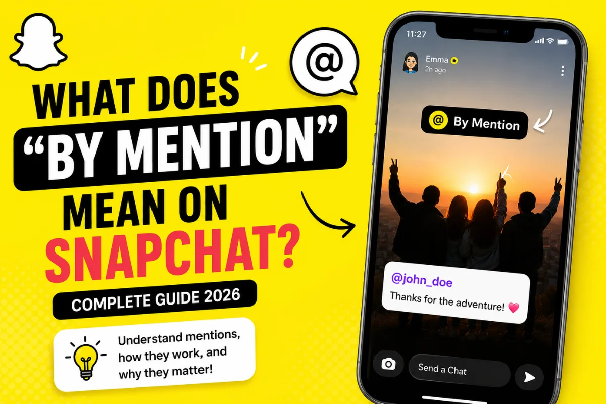 What Does By Mention Mean on Snapchat