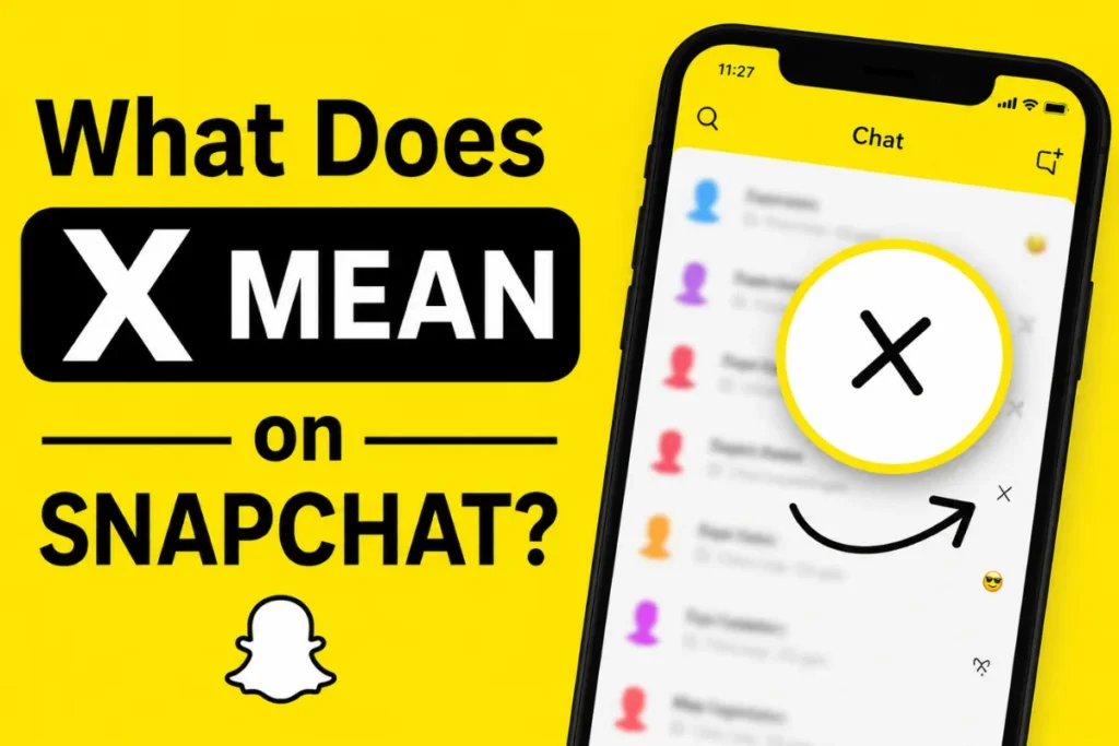 What Does the X Mean on Snapchat