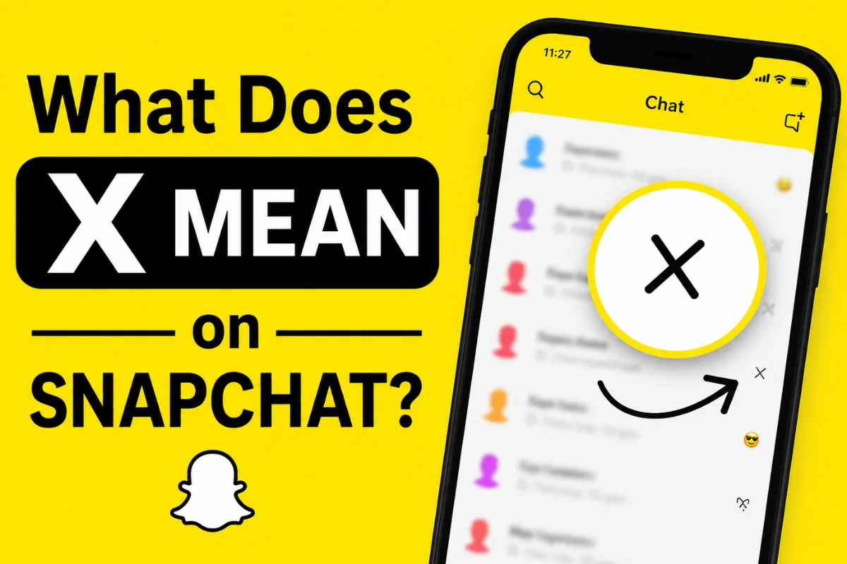 What Does the X Mean on Snapchat