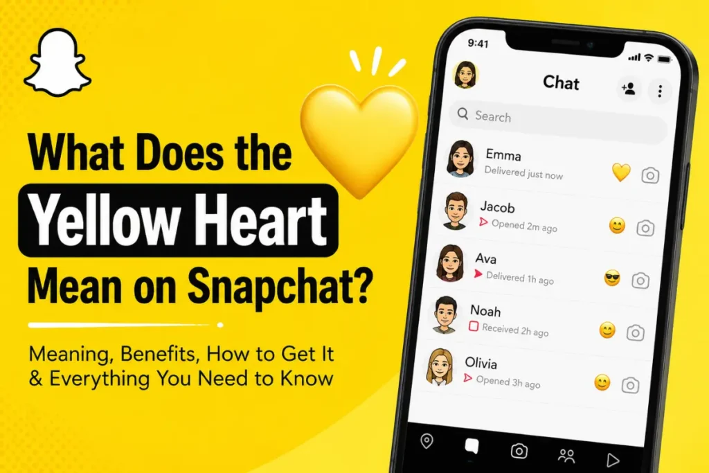 What Does the Yellow Heart Mean on Snapchat