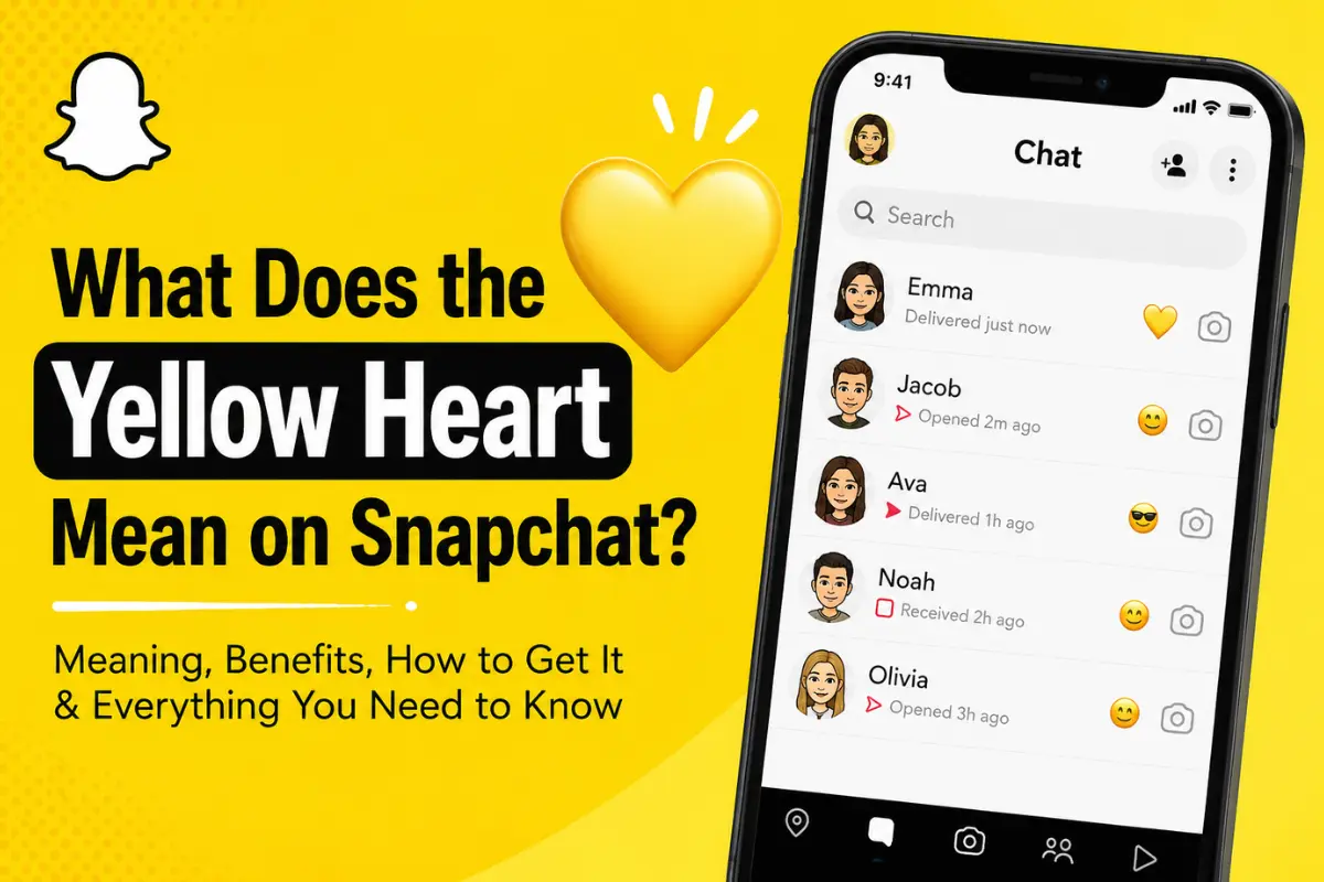 What Does the Yellow Heart Mean on Snapchat