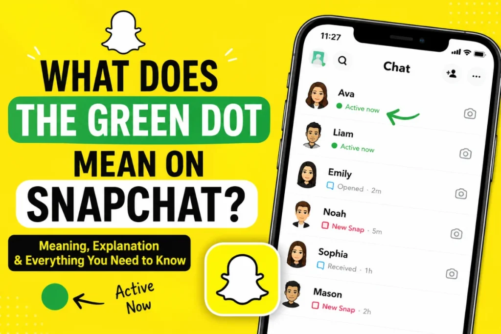 What Does the Green Dot Mean on Snapchat