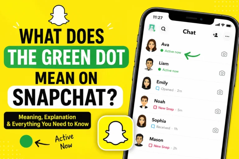 What Does the Green Dot Mean on Snapchat