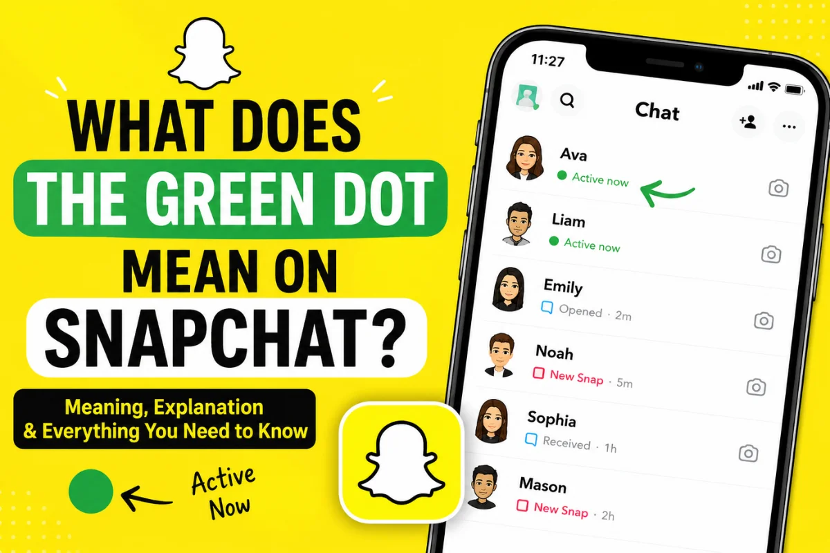 What Does the Green Dot Mean on Snapchat