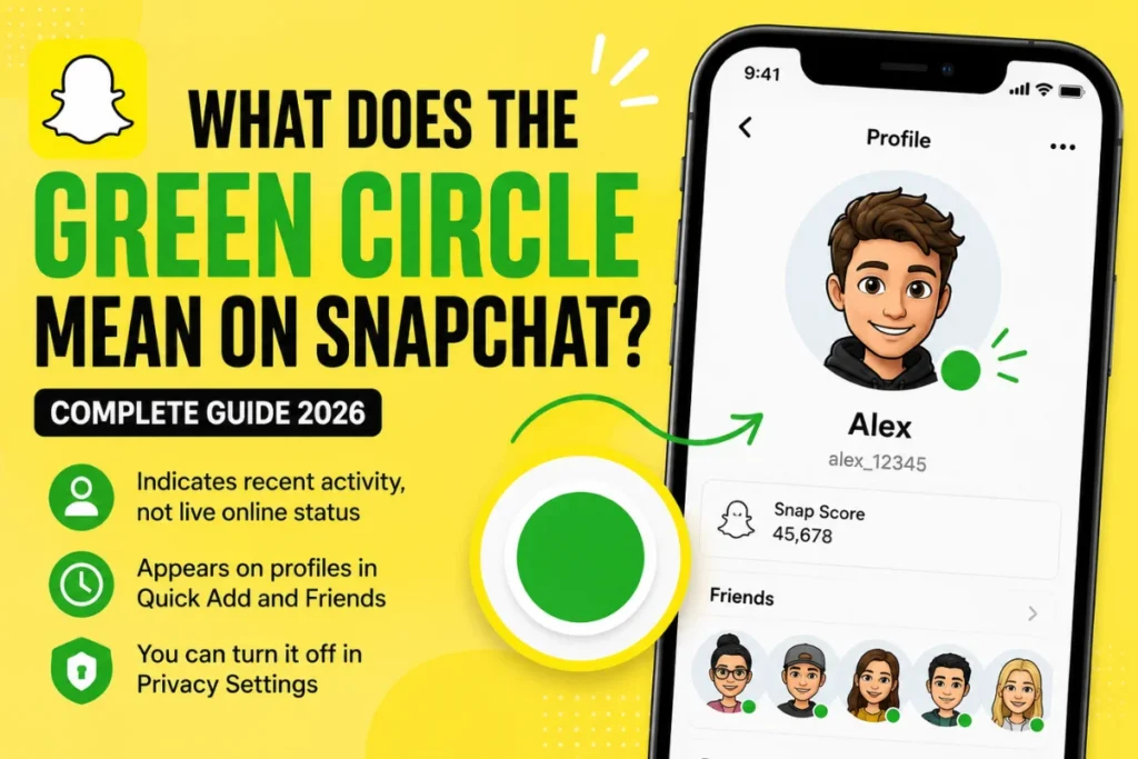 What Does the Green circle Mean on Snapchat