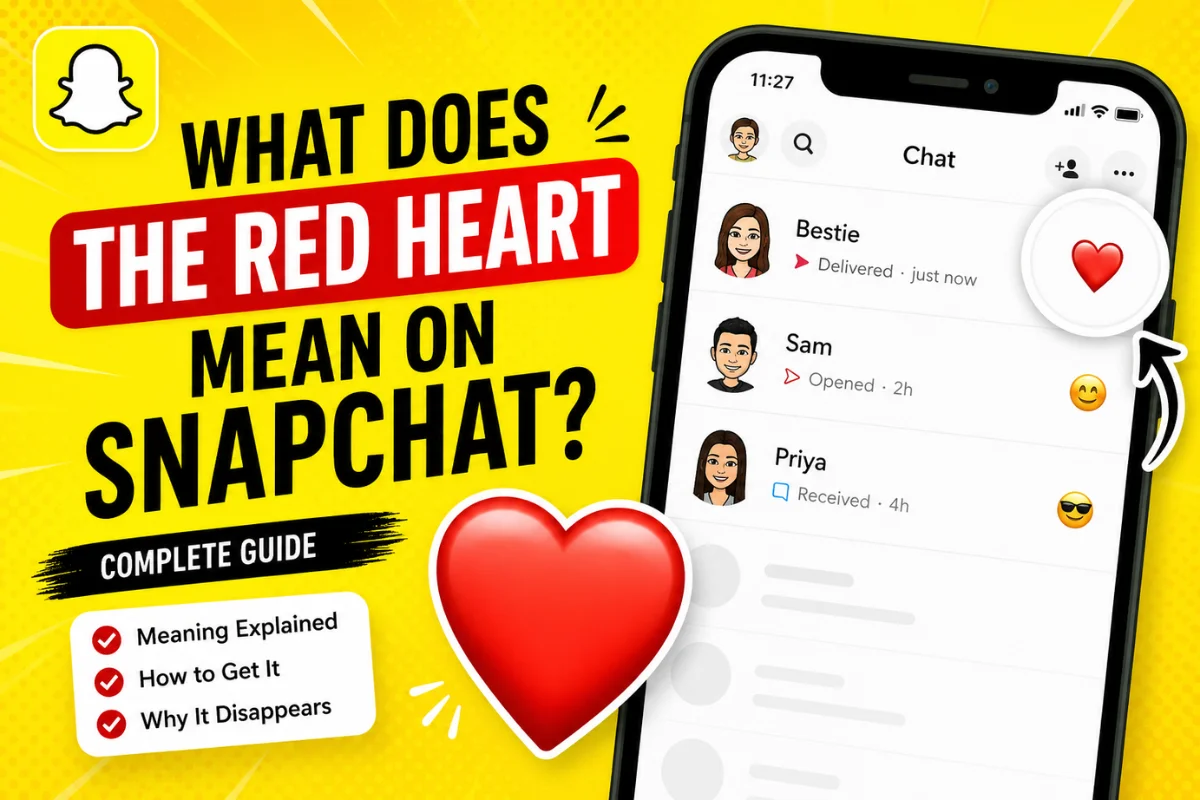 What Does the Red Heart Mean on Snapchat