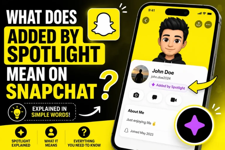 What Does Added by Spotlight Mean on Snapchat