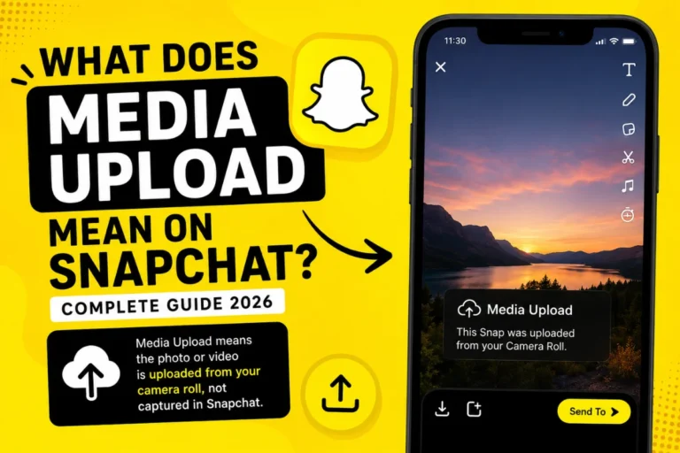What Does Media Upload Mean on Snapchat