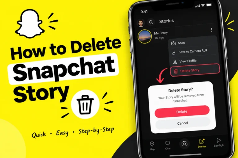 How to delete snapchat story