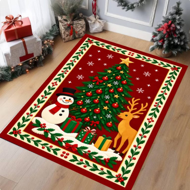 Transform Your Home for the Holidays: The Rise of Stylish & Washable Christmas Rugs